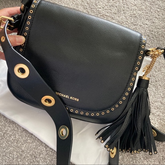 Michael Kors MK Brooklyn saddle bag medium size crossbody bag NWT - Picture 13 of 15